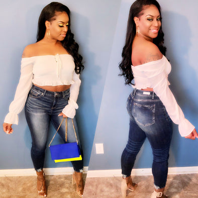 Girl Next Door Off The Shoulder Top