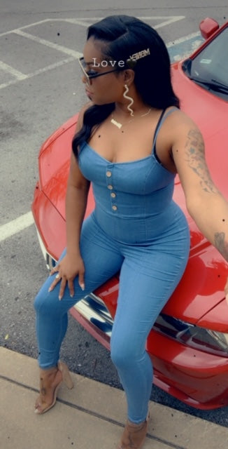 Icy Girl Denim Jumpsuit