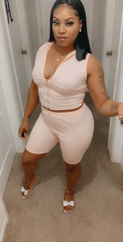 Nothing Basic Chill Set, Hooded, w/zip up top